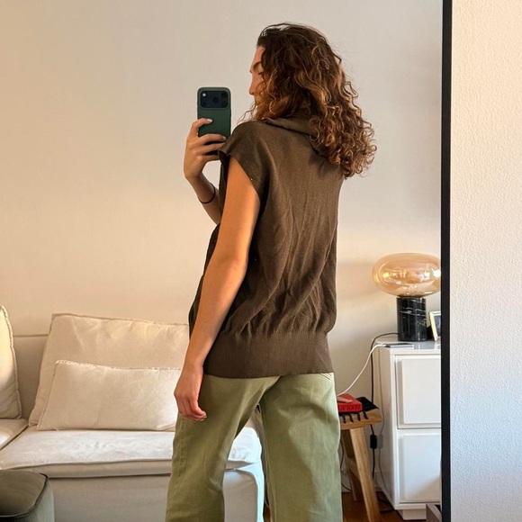 Sarah Pacini Olive Green Cardigan - Picture 2 of 8